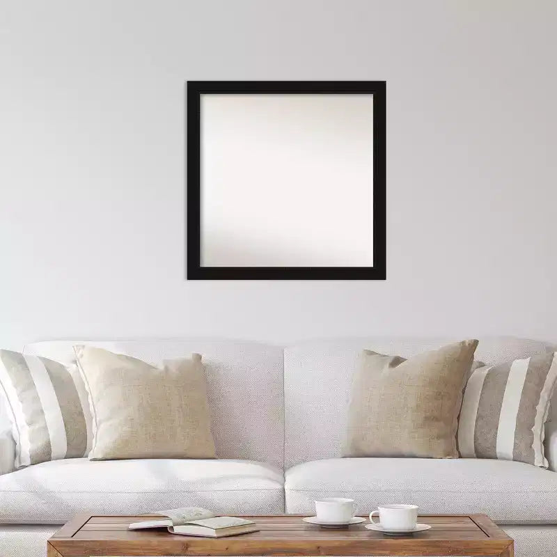 Miroir mural Avon noir non biseauté de 29 po x 29 po