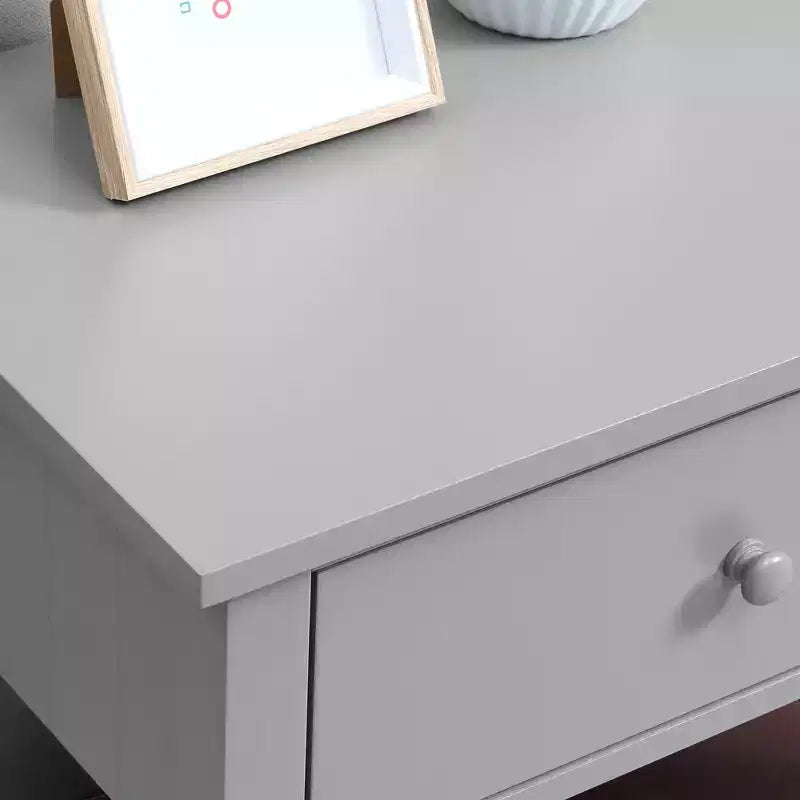 Table d'appoint, Table de chevet à 2 niveaux avec tiroir et étagère de rangement, Table d'appoint moderne pour salon