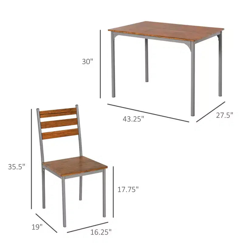 Un ensemble de quatre chaises, un ensemble de meubles de cuisine moderne en quatre pièces, adapté aux petits espaces et aux salles à manger.