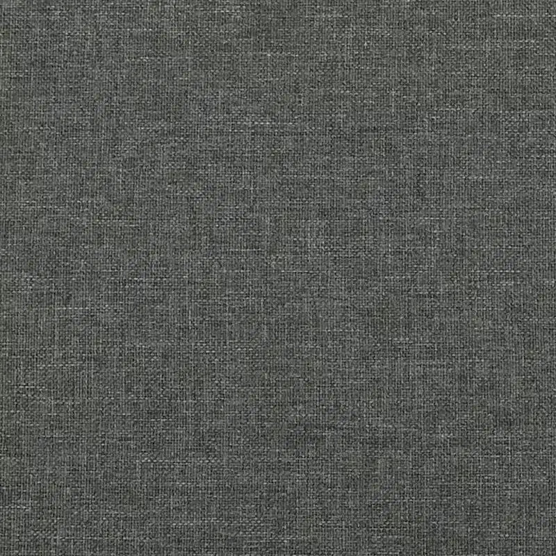 Cadre de lit Gris Foncé Polyester, Contreplaqué, Bois d'ingénierie Twin XL