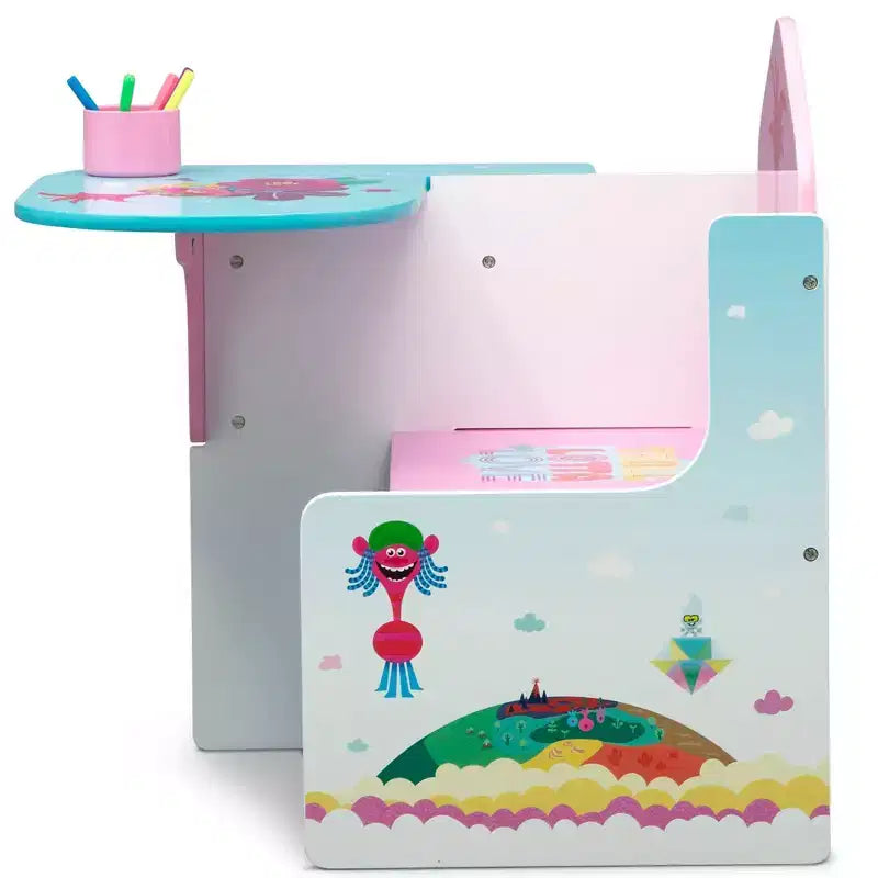 Bureau pour enfant avec rangements Trolls World Tour