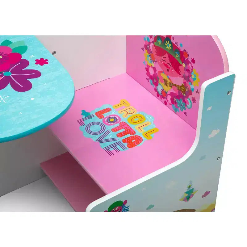 Bureau pour enfant avec rangements Trolls World Tour