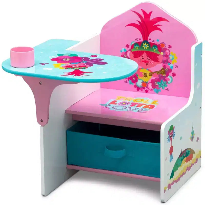 Bureau pour enfant avec rangements Trolls World Tour