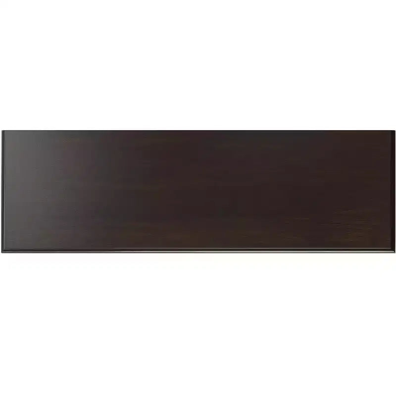 Meuble TV haut traditionnel en bois massif de 134,6 cm de large Hampshire, marron châtaigne foncé, pour téléviseurs jusqu'à 60 pouces