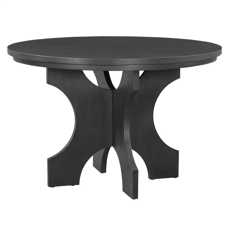 Table à manger ronde de style campagnard
