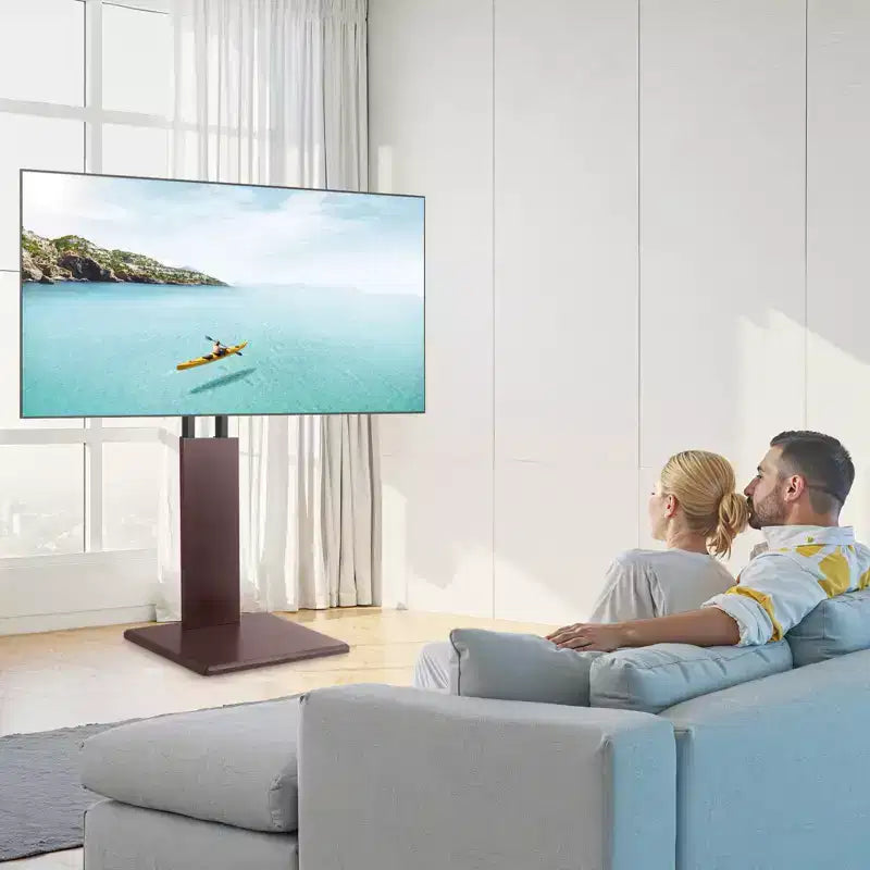 Support TV universel pour téléviseurs de 32 à 70 pouces, socle pivotant et réglable en hauteur, supporte 45 kg, VESA 600x400