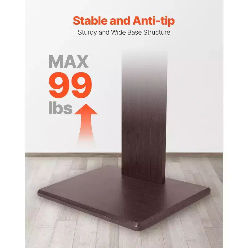 Support TV universel pour téléviseurs de 32 à 70 pouces, socle pivotant et réglable en hauteur, supporte 45 kg, VESA 600x400