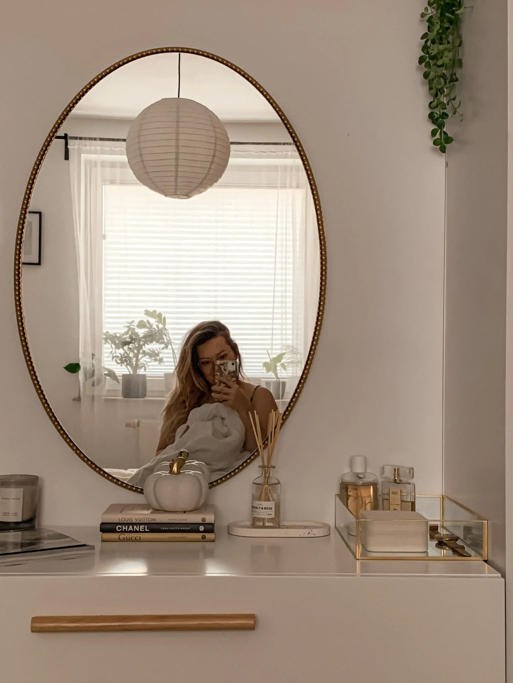 Miroir OUVEA 57 cm 79 cm Métal Doré