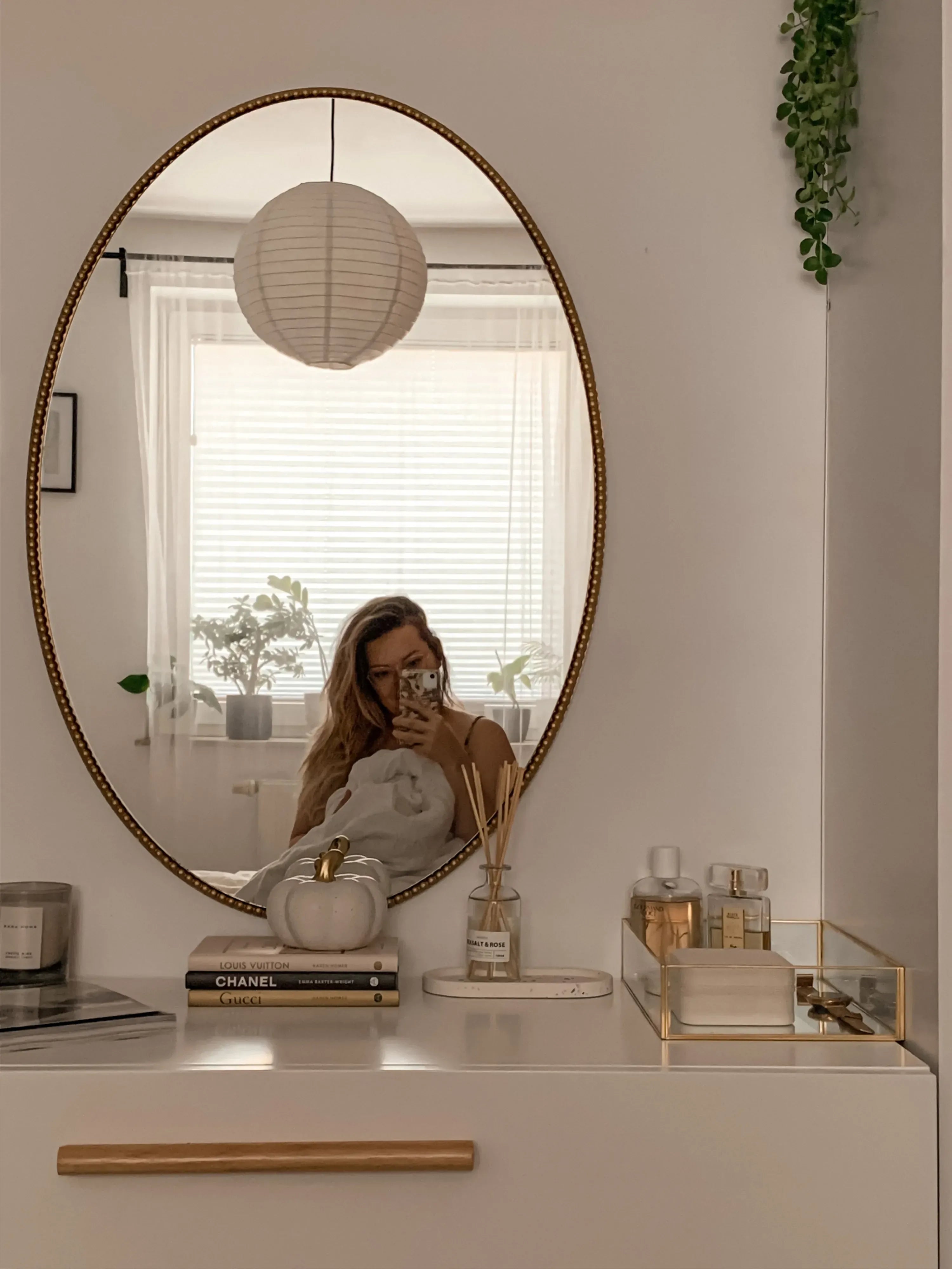 Miroir OUVEA 57 cm 79 cm Métal Doré