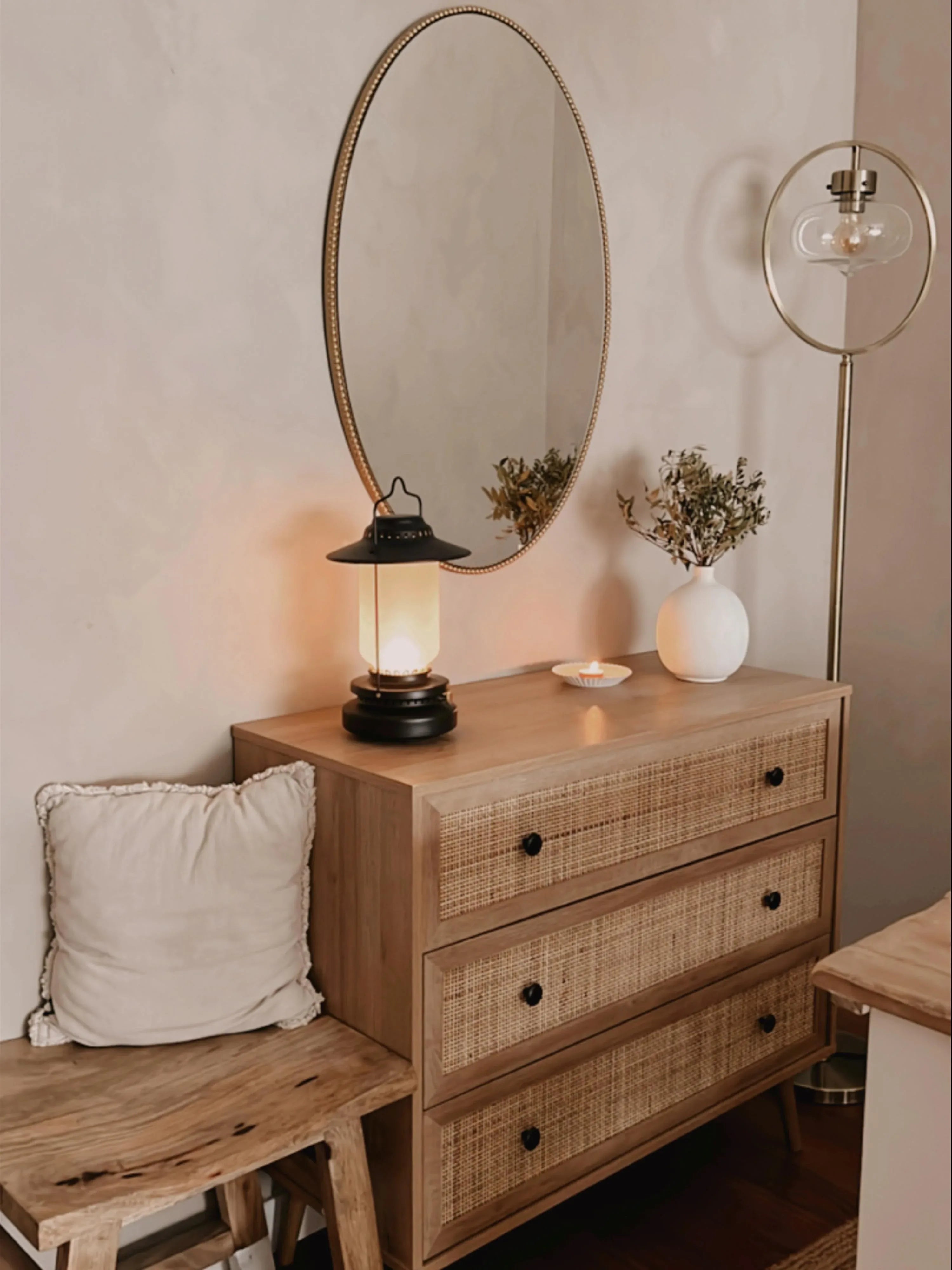 Miroir OUVEA 57 cm 79 cm Métal Doré