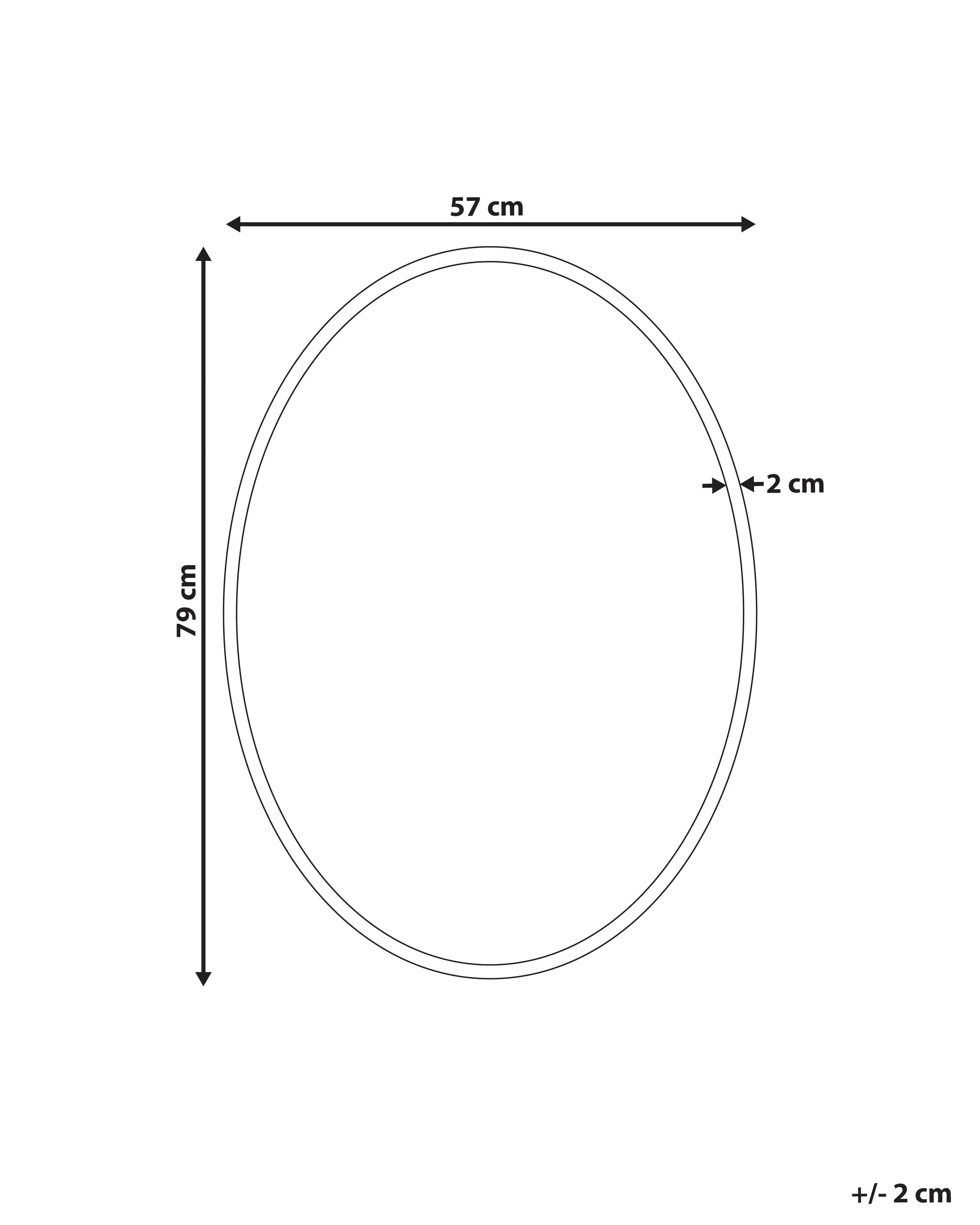 Miroir OUVEA 57 cm 79 cm Métal Doré
