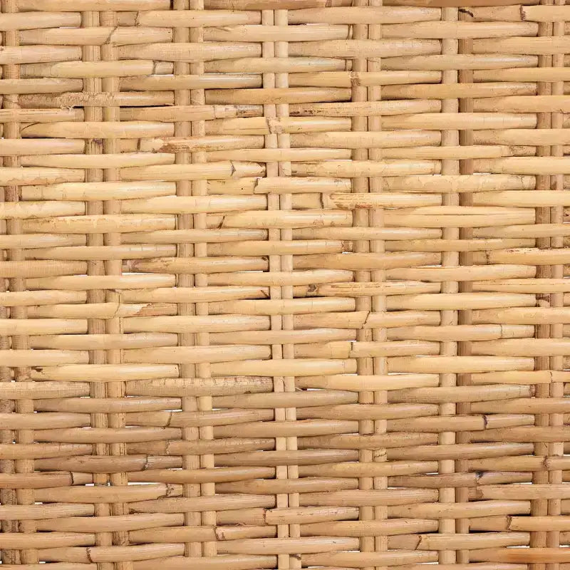 bali & pari Chaise de salle à manger Dermot Wood et rotin naturel marron foncé/marron naturel : Style Interlaken, aucun assemblage requis