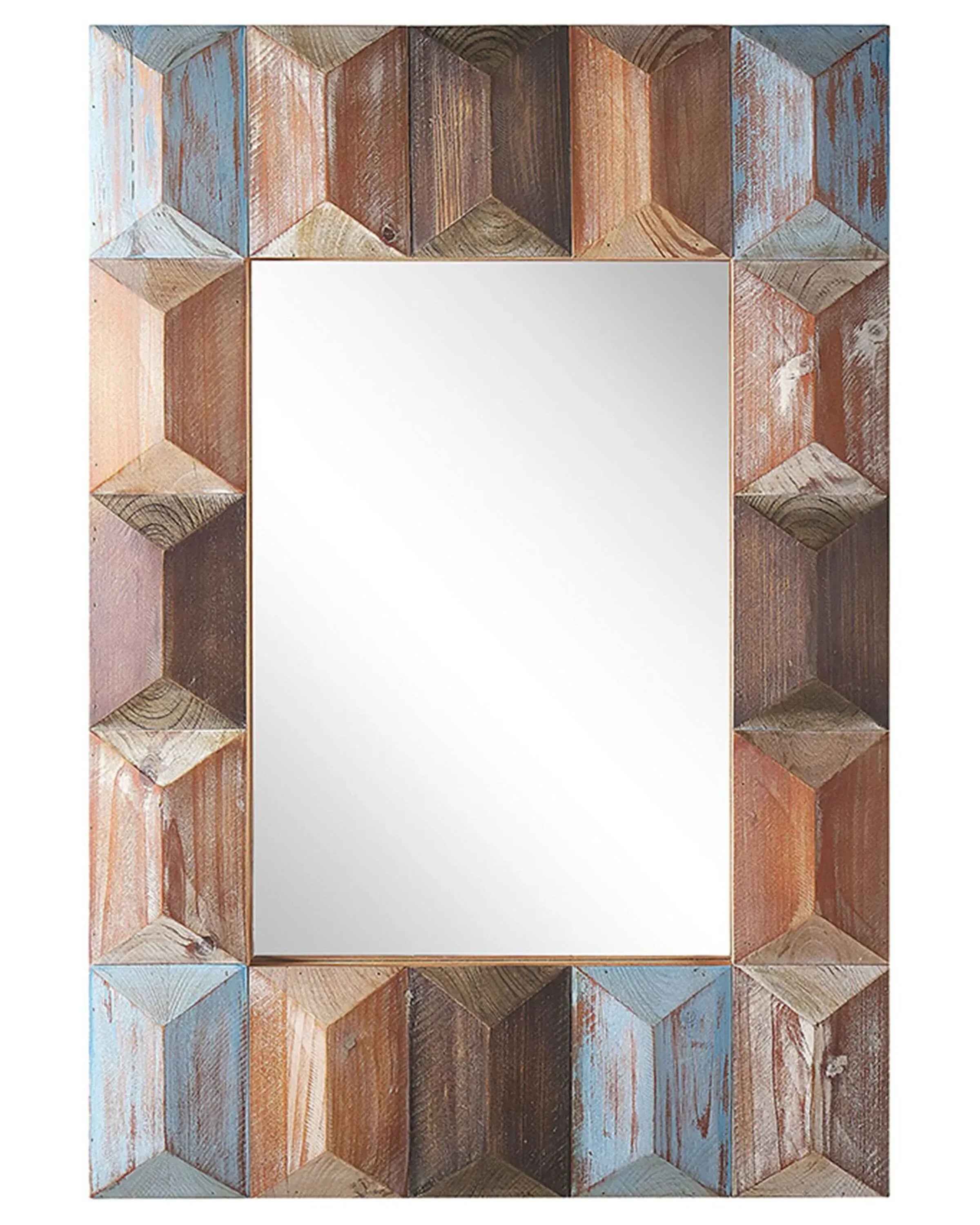 Specchio HIZOTE 63 cm 90 cm Legno di abete Marrone