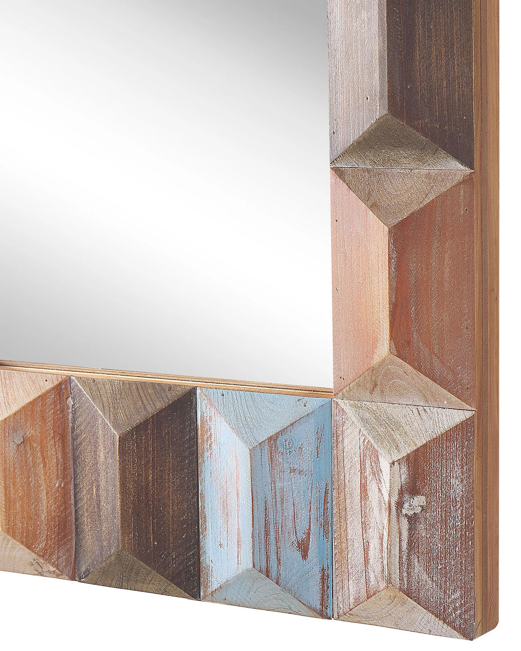 Miroir HIZOTE 63 cm 90 cm Bois de sapin Marron