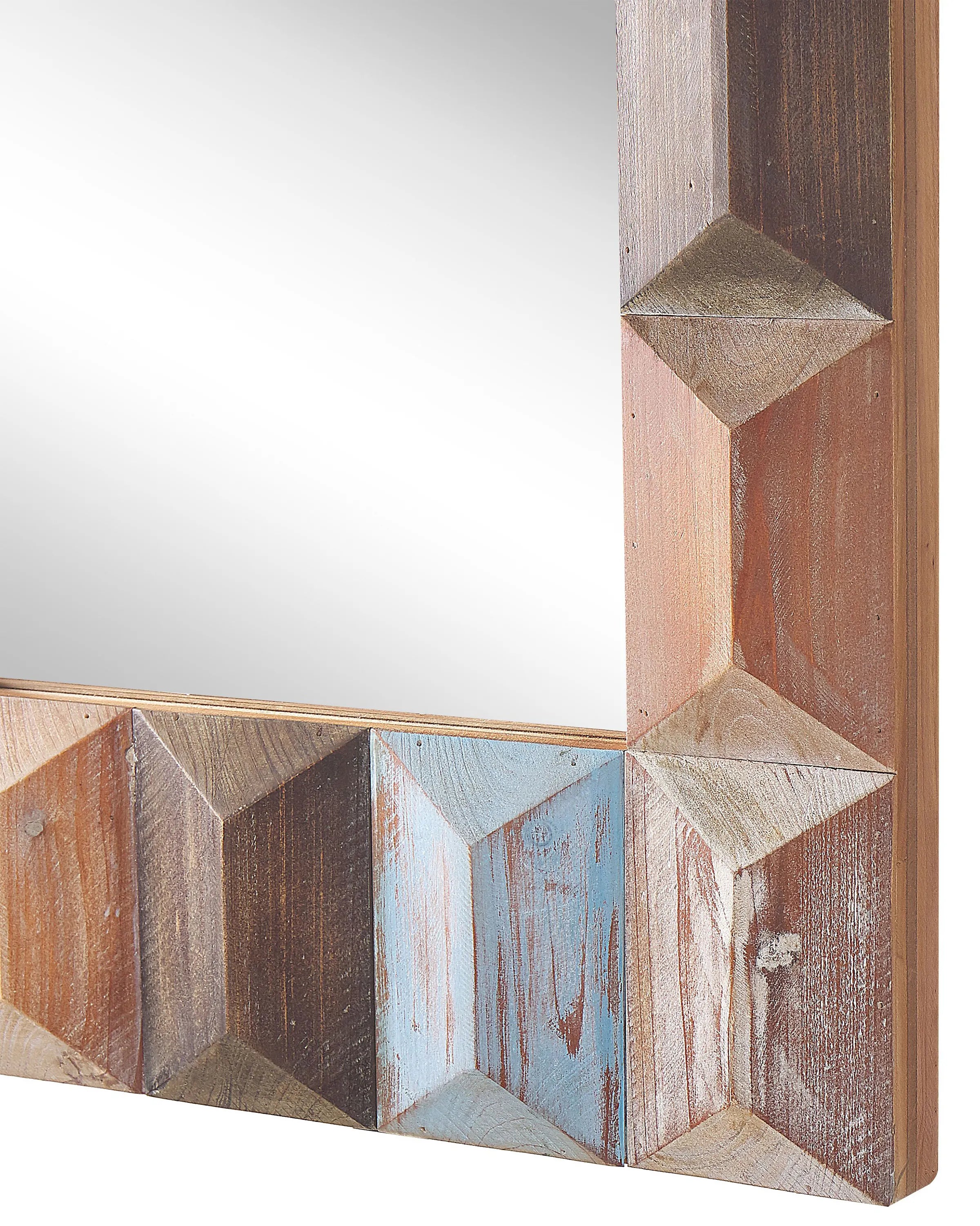 Miroir HIZOTE 63 cm 90 cm Bois de sapin Marron