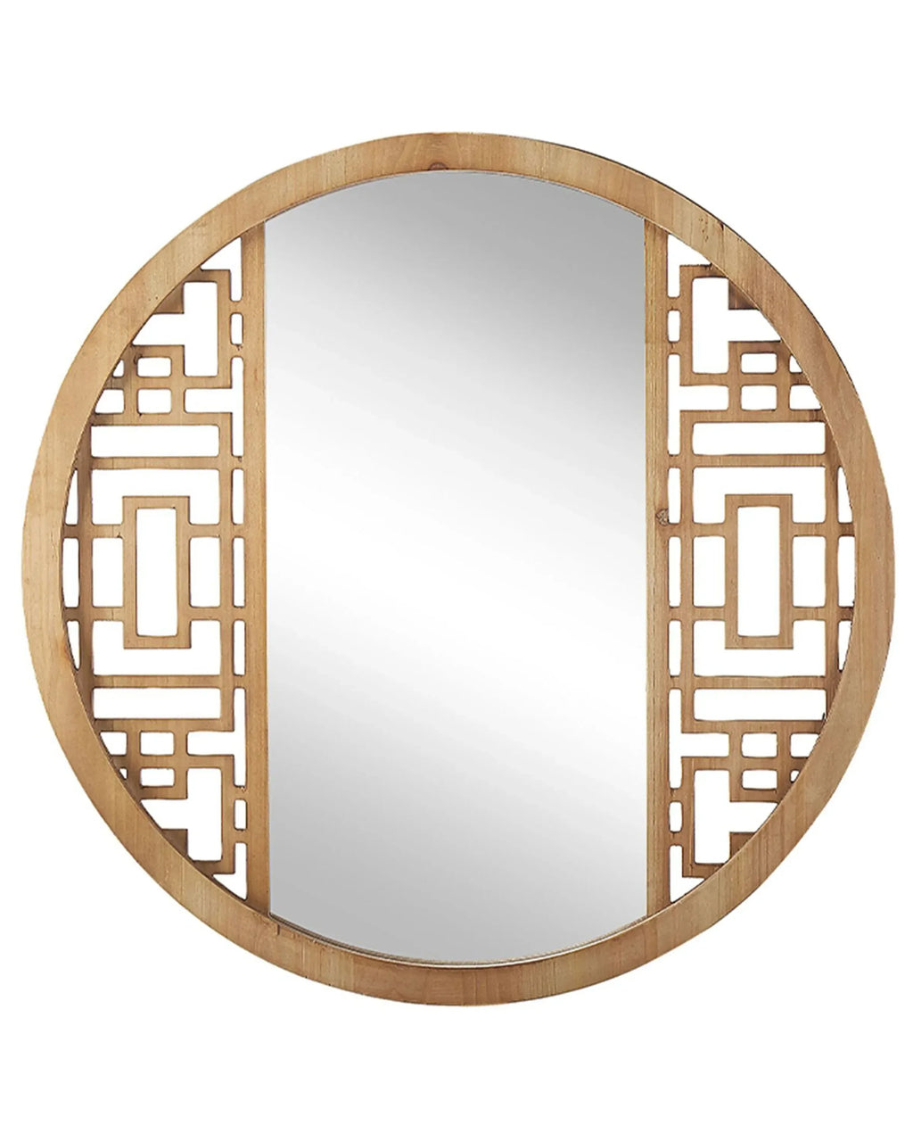 Specchio FIRMINY 60 cm 60 cm Legno di abete Marrone chiaro