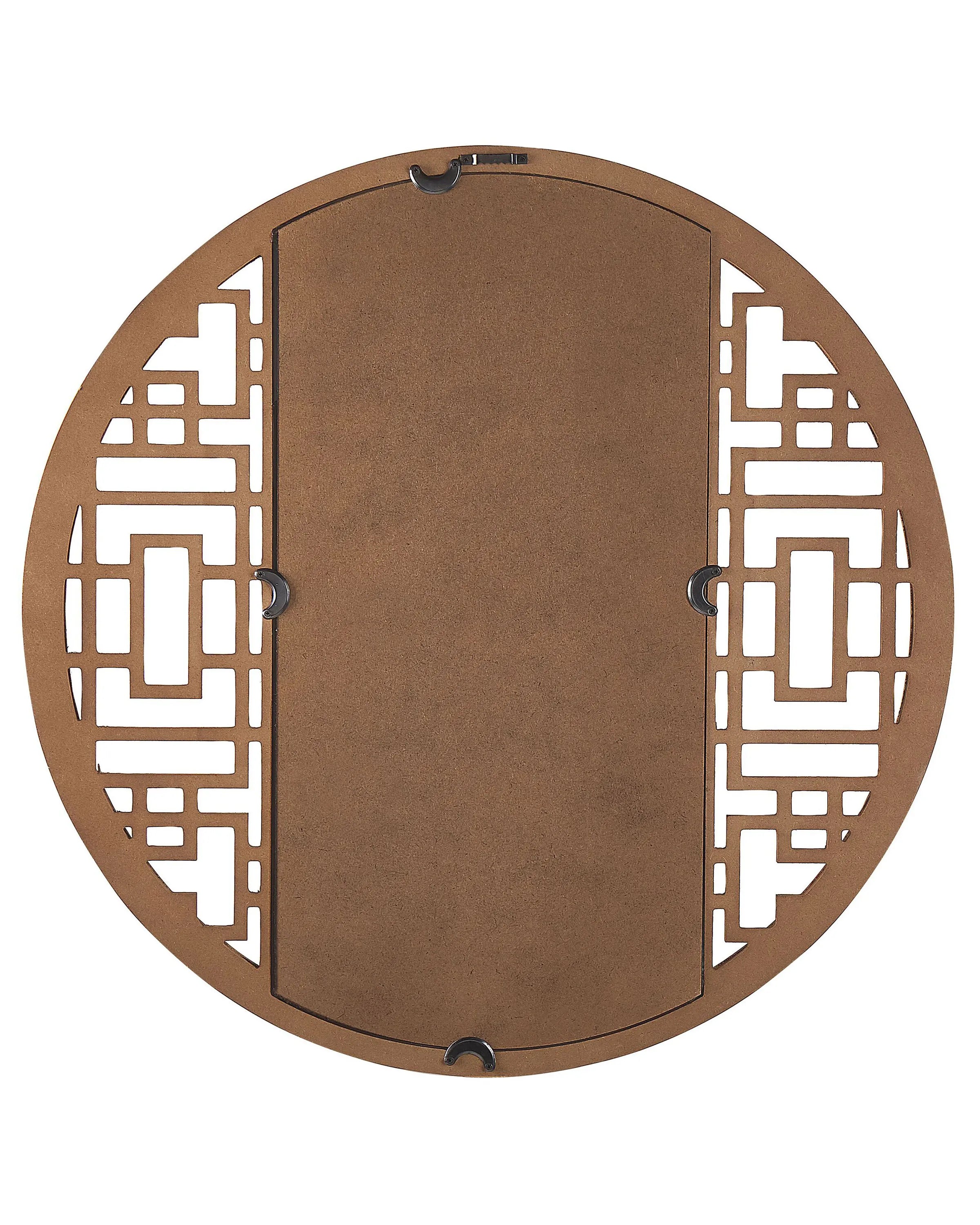 Miroir FIRMINY 60 cm 60 cm Bois de sapin Marron clair