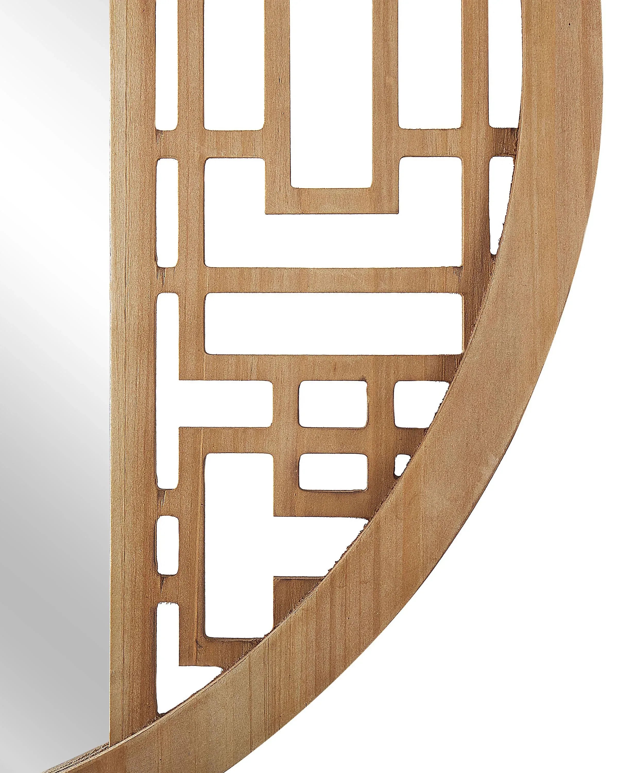 Miroir FIRMINY 60 cm 60 cm Bois de sapin Marron clair