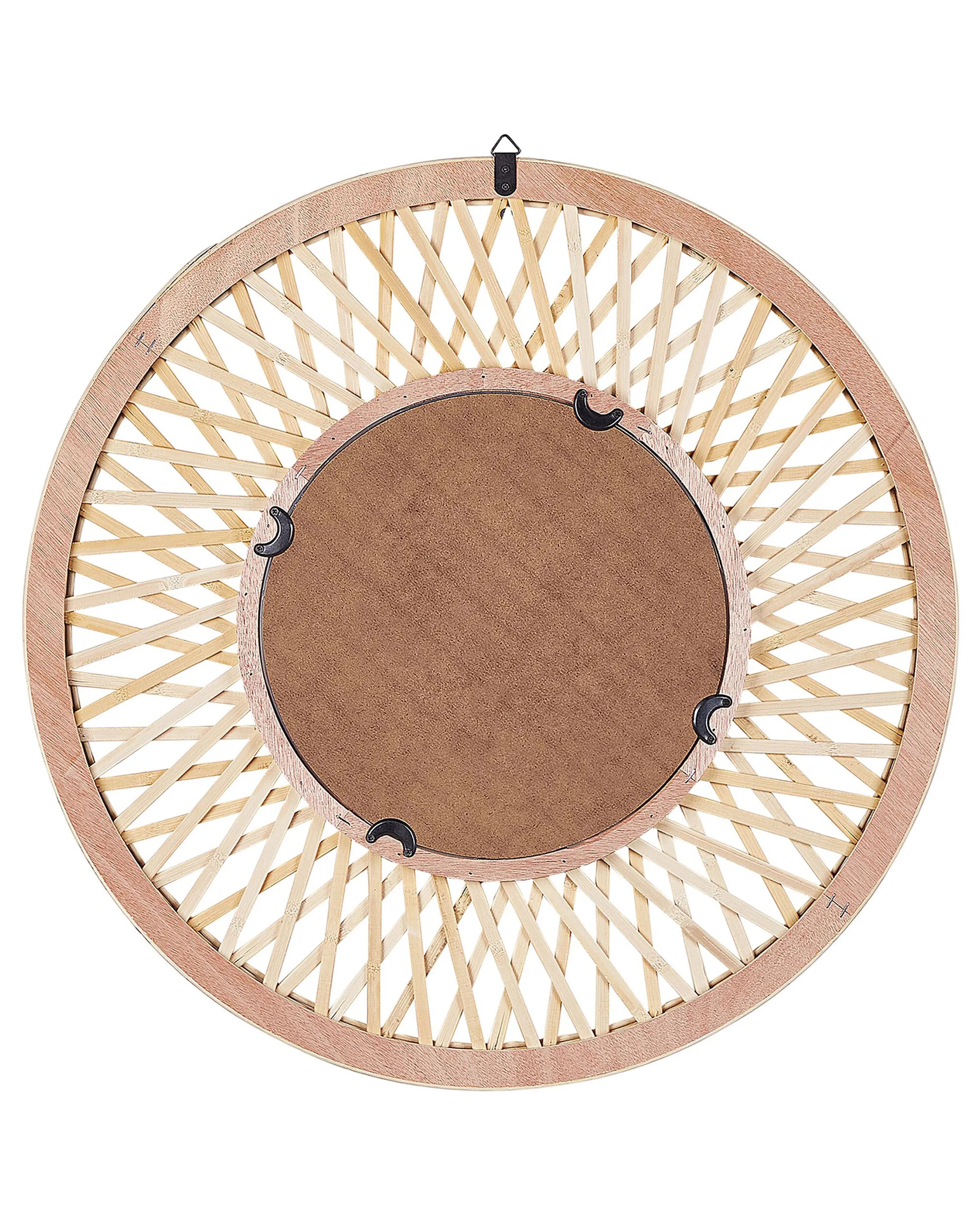 Miroir BACATA 60 cm 60 cm Bambou Naturel