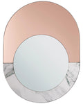 Specchio RETY 50 cm 65 cm Pietra Oro rosa