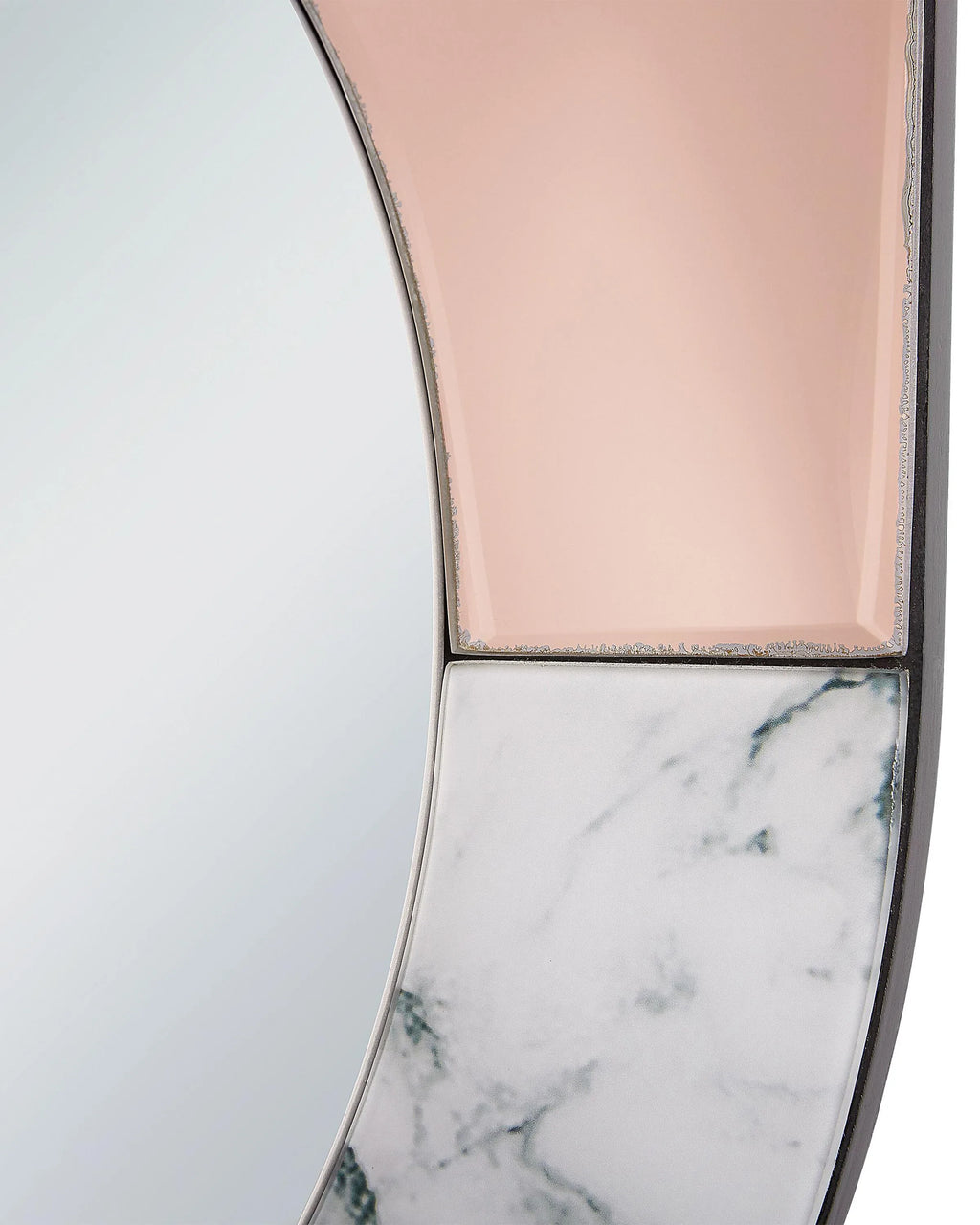 Miroir RETY 50 cm 65 cm Pierre Or rose