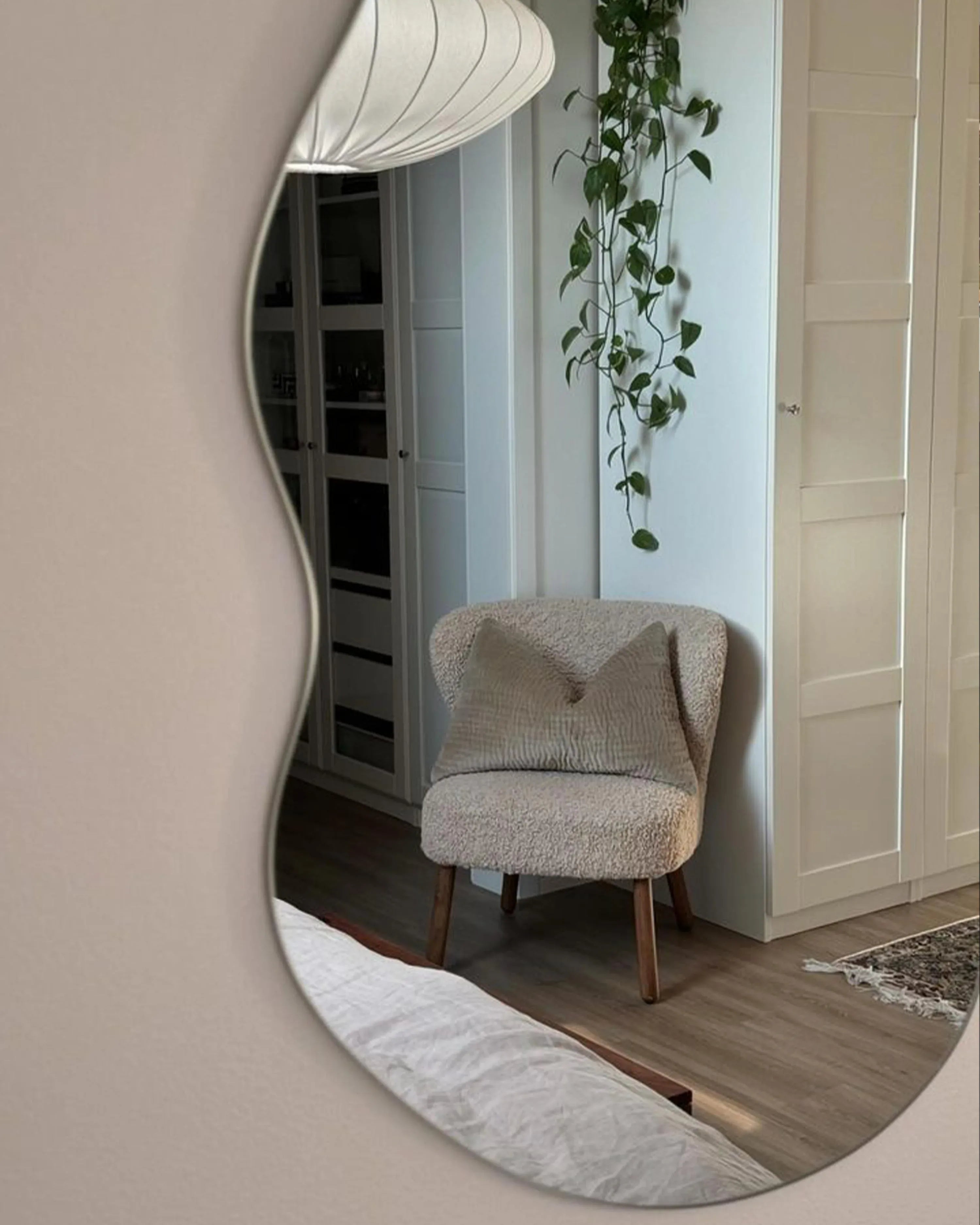 Miroir FALAISE 50 cm 70 cm Argent