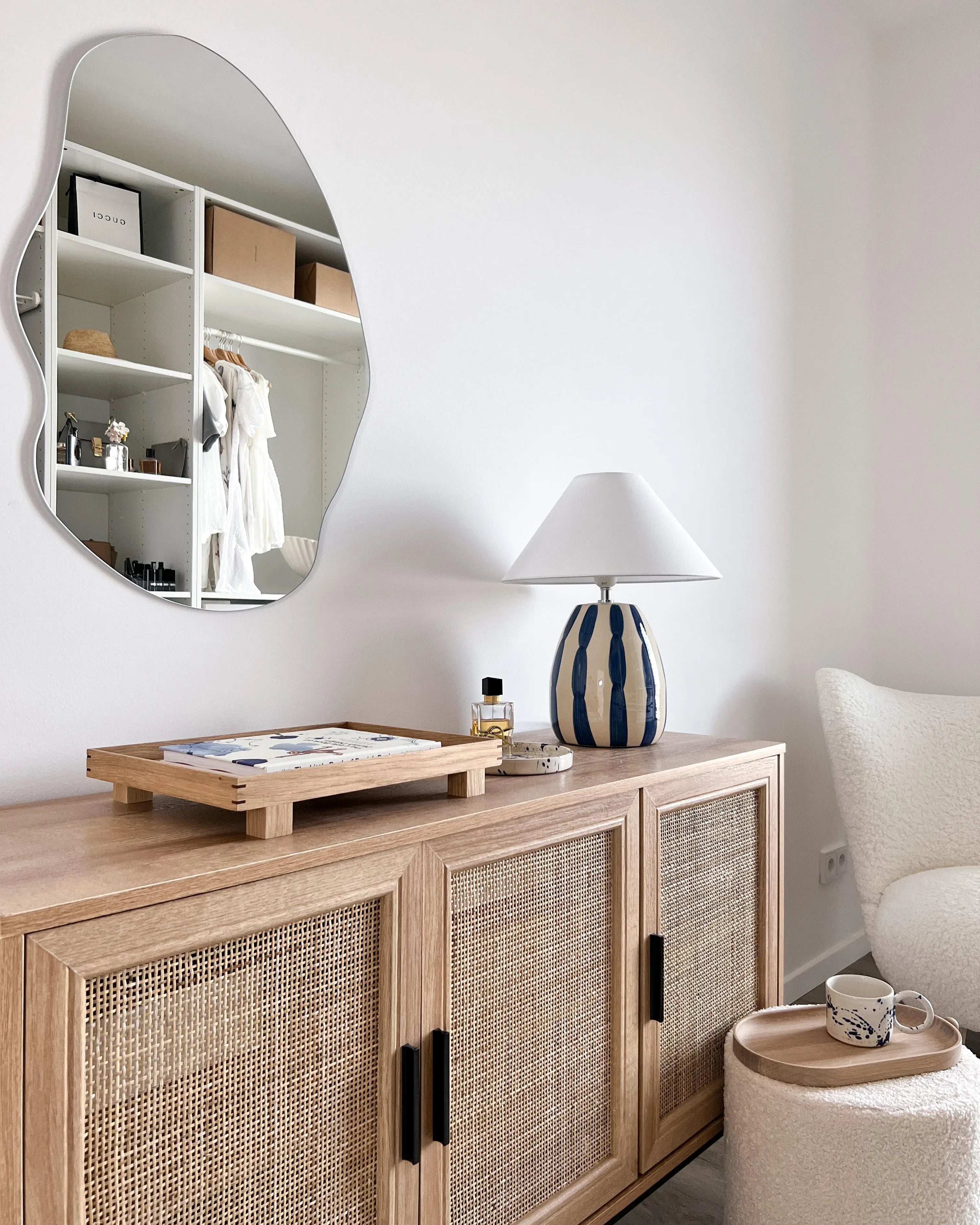 Miroir FALAISE 50 cm 70 cm Argent