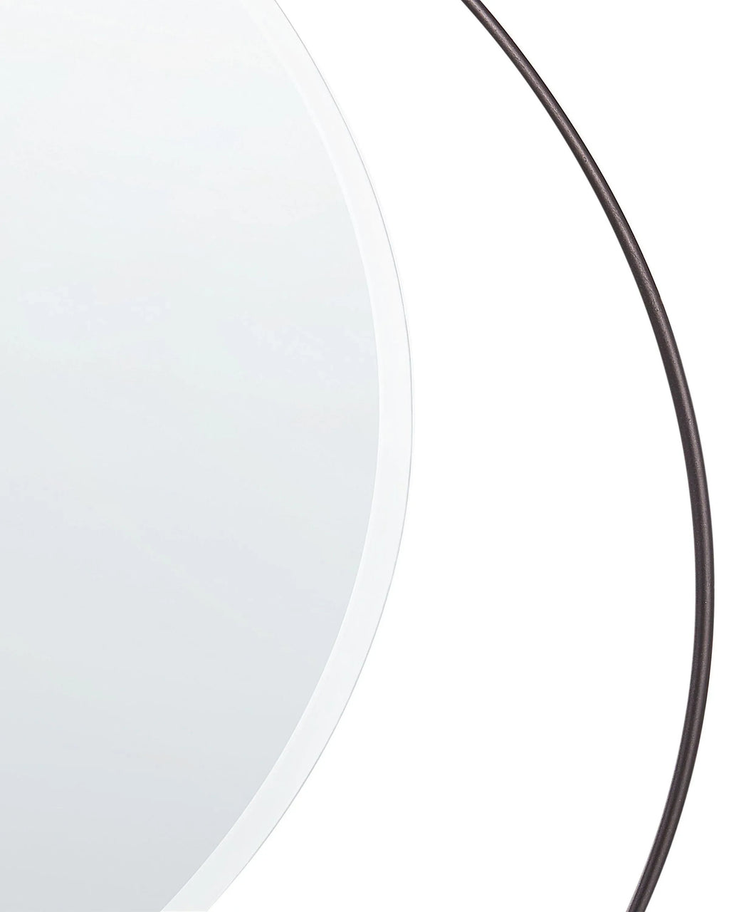 Miroir AGDE 50 cm 50 cm Métal Noir