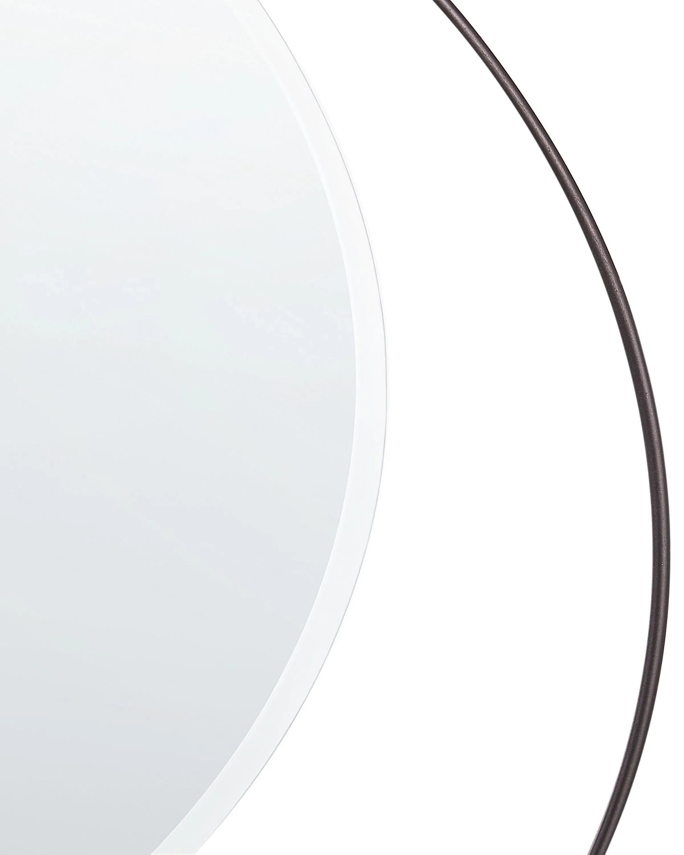 Miroir AGDE 50 cm 50 cm Métal Noir