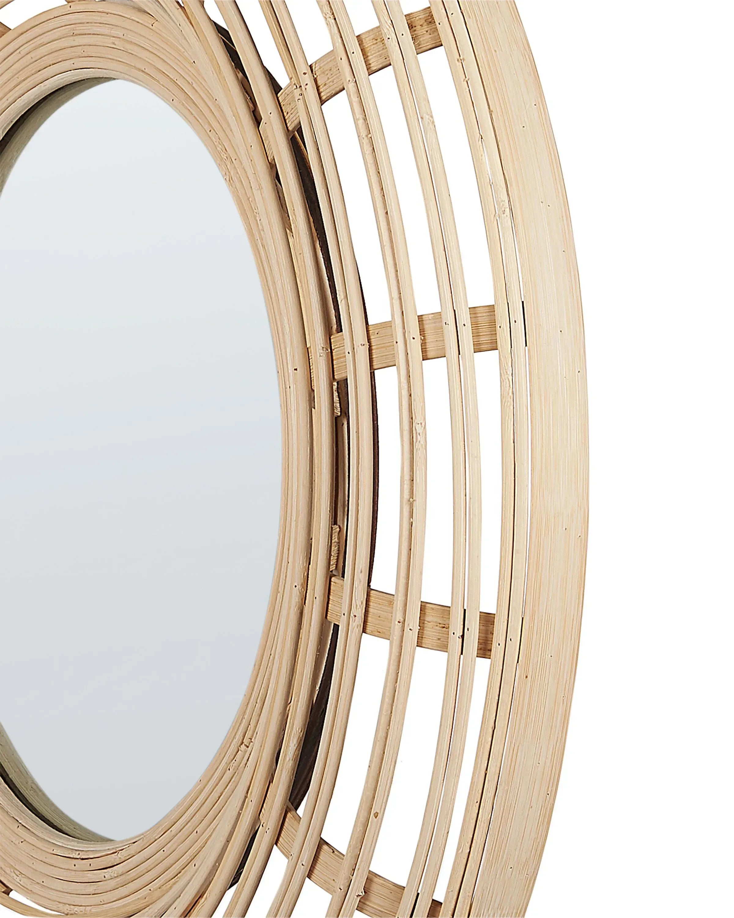 Miroir HANUA 60 cm 60 cm Bambou Naturel