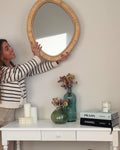 Miroir ZAATARI 50 cm 60 cm Rotin Naturel