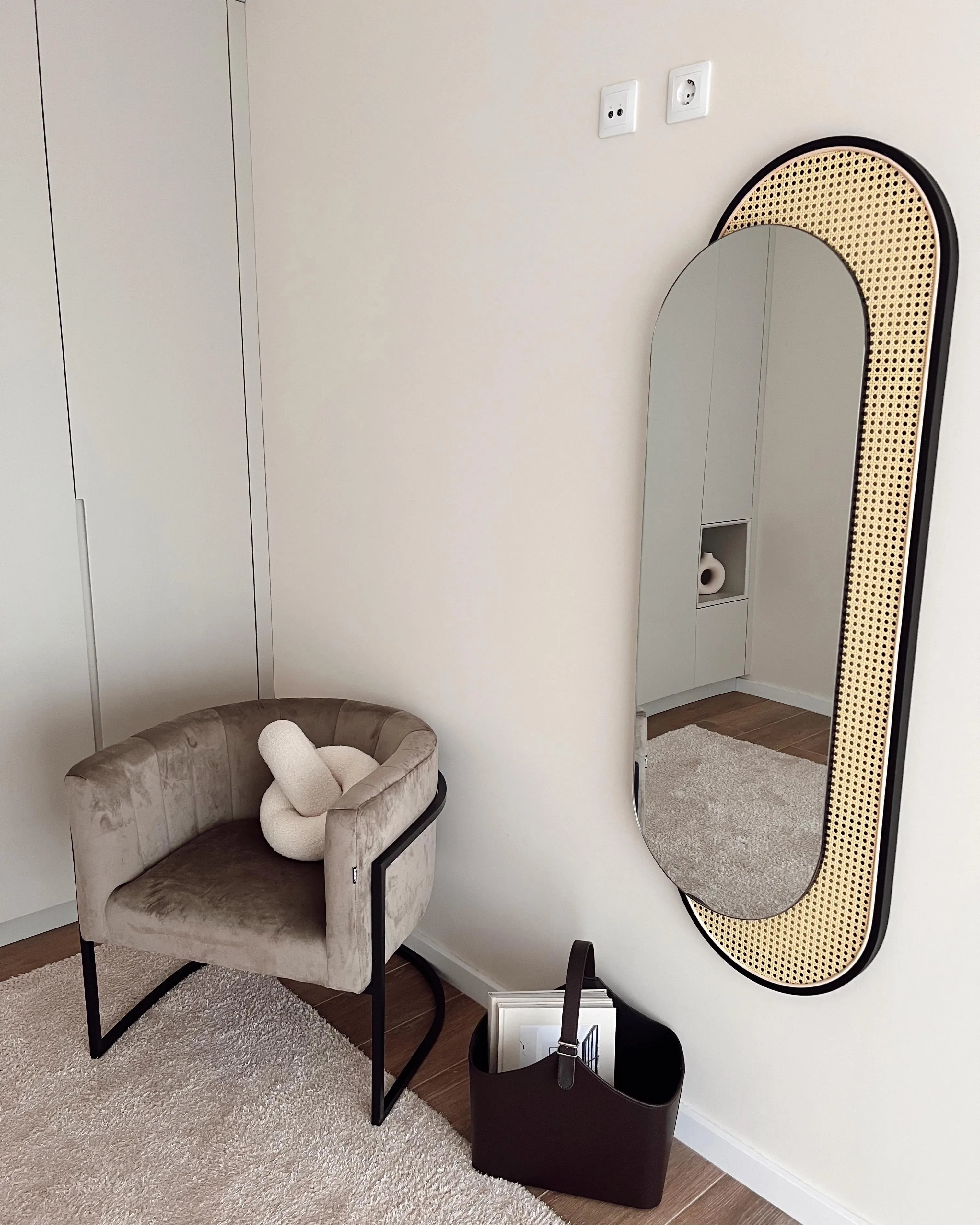 Miroir CREIL 51 cm 143 cm Rotin synthétique (PE) Naturel