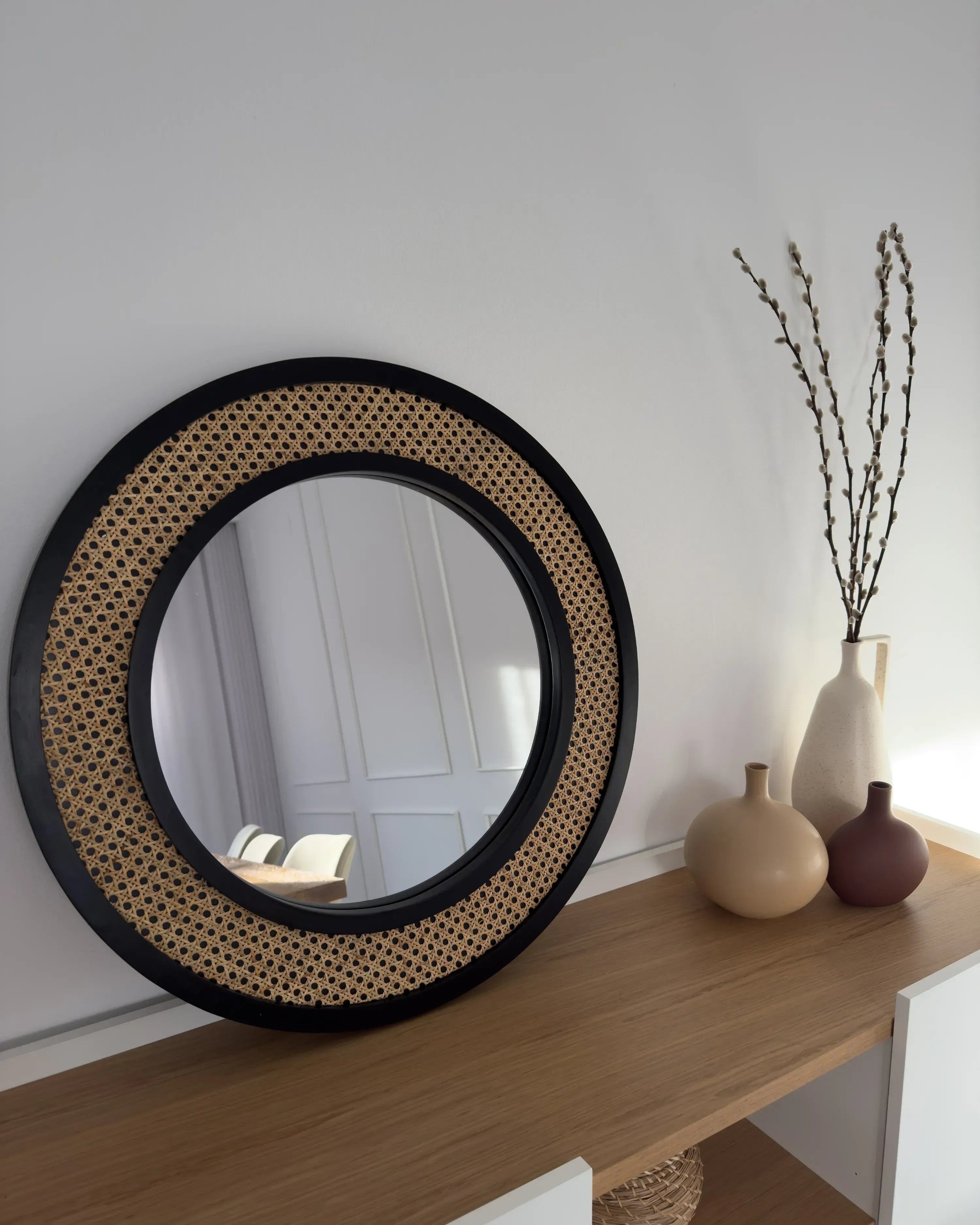 Miroir CAMBRAI 70 cm 104 cm Rotin Naturel
