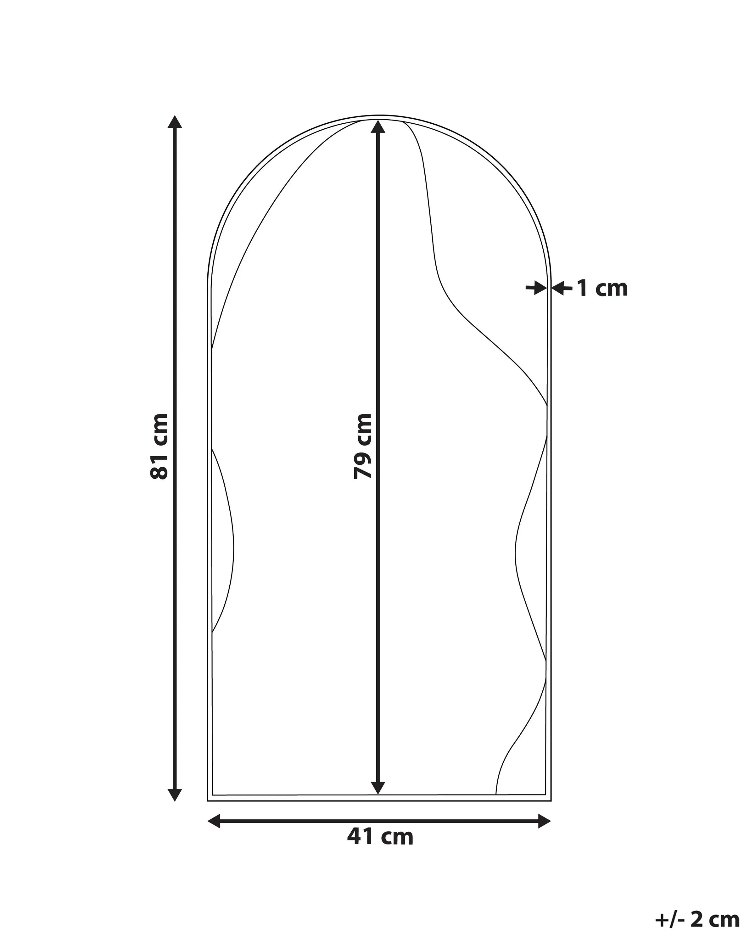 Miroir COLOMBIER 41 cm 81 cm Métal Doré