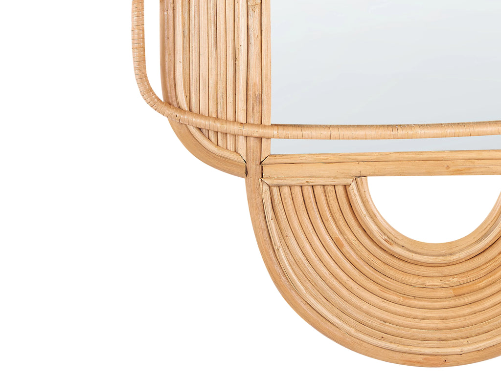 Miroir ALCORN 70 cm 90 cm Rotin Naturel