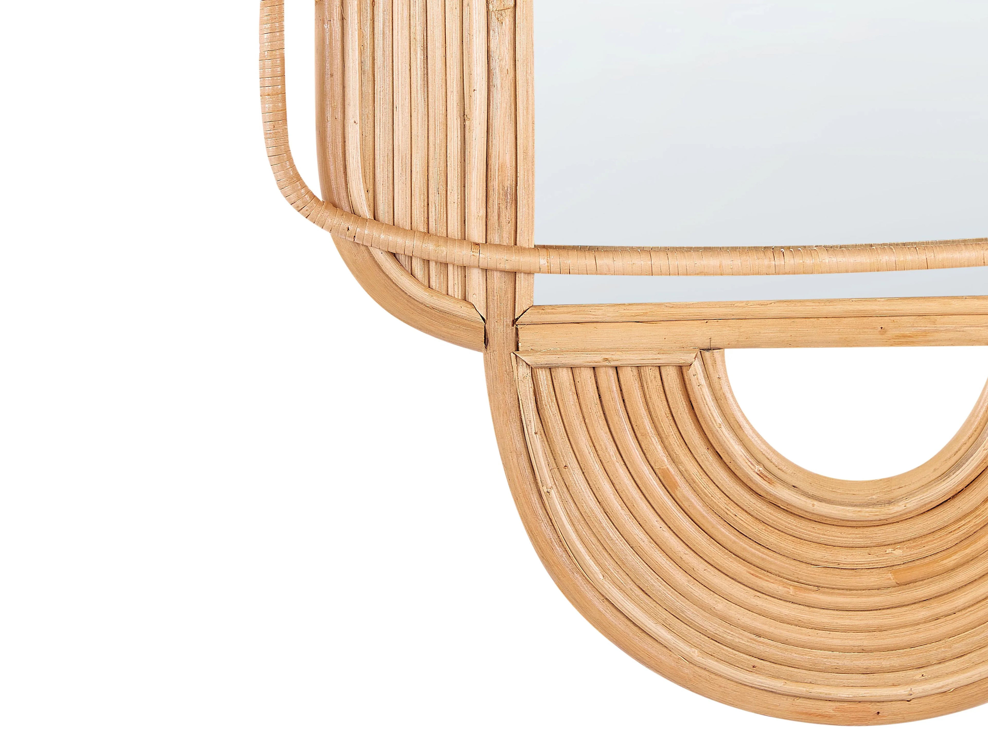 Miroir ALCORN 70 cm 90 cm Rotin Naturel