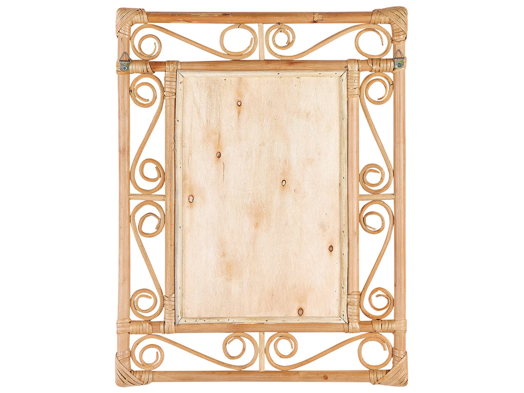 Miroir AMANU 41 cm 52 cm Rotin Naturel