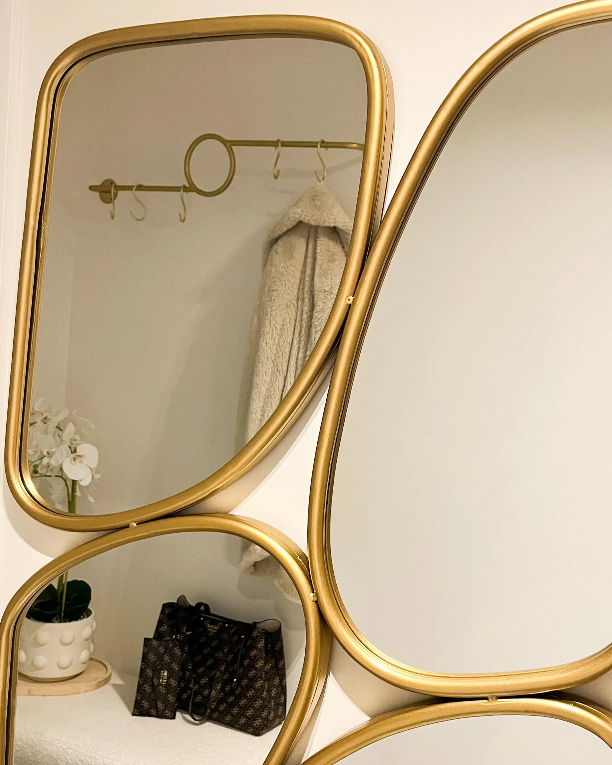 Miroir DIANCEY 70 cm 100 cm Métal Or