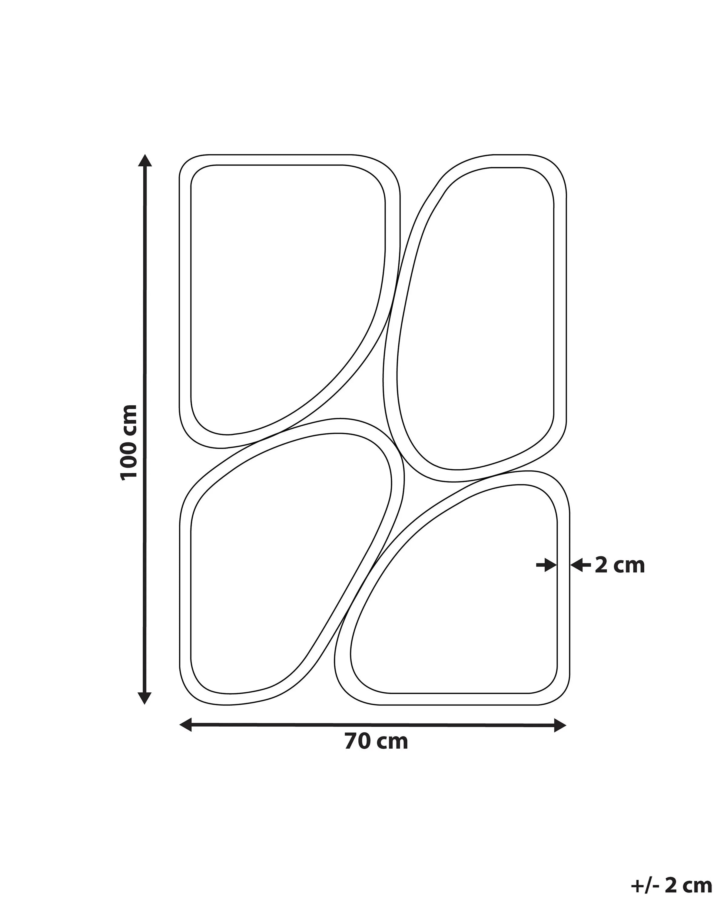 Miroir DIANCEY 70 cm 100 cm Métal Or