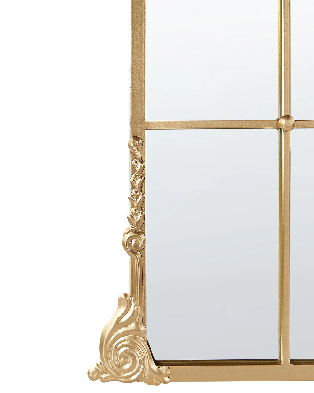 Miroir NOIDAN 66 cm 124 cm Métal Doré