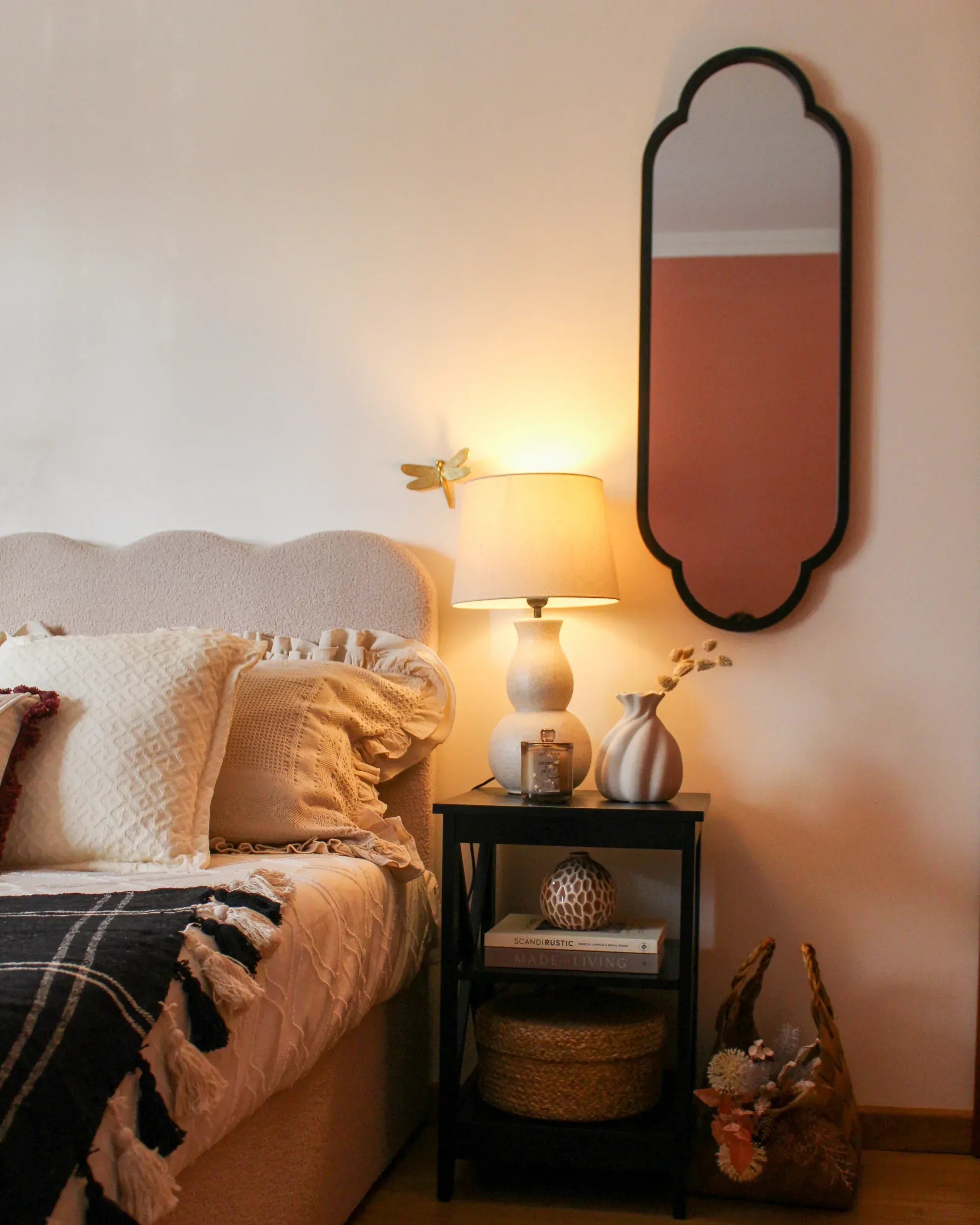 Miroir TROUY 40 cm 102 cm Métal Noir