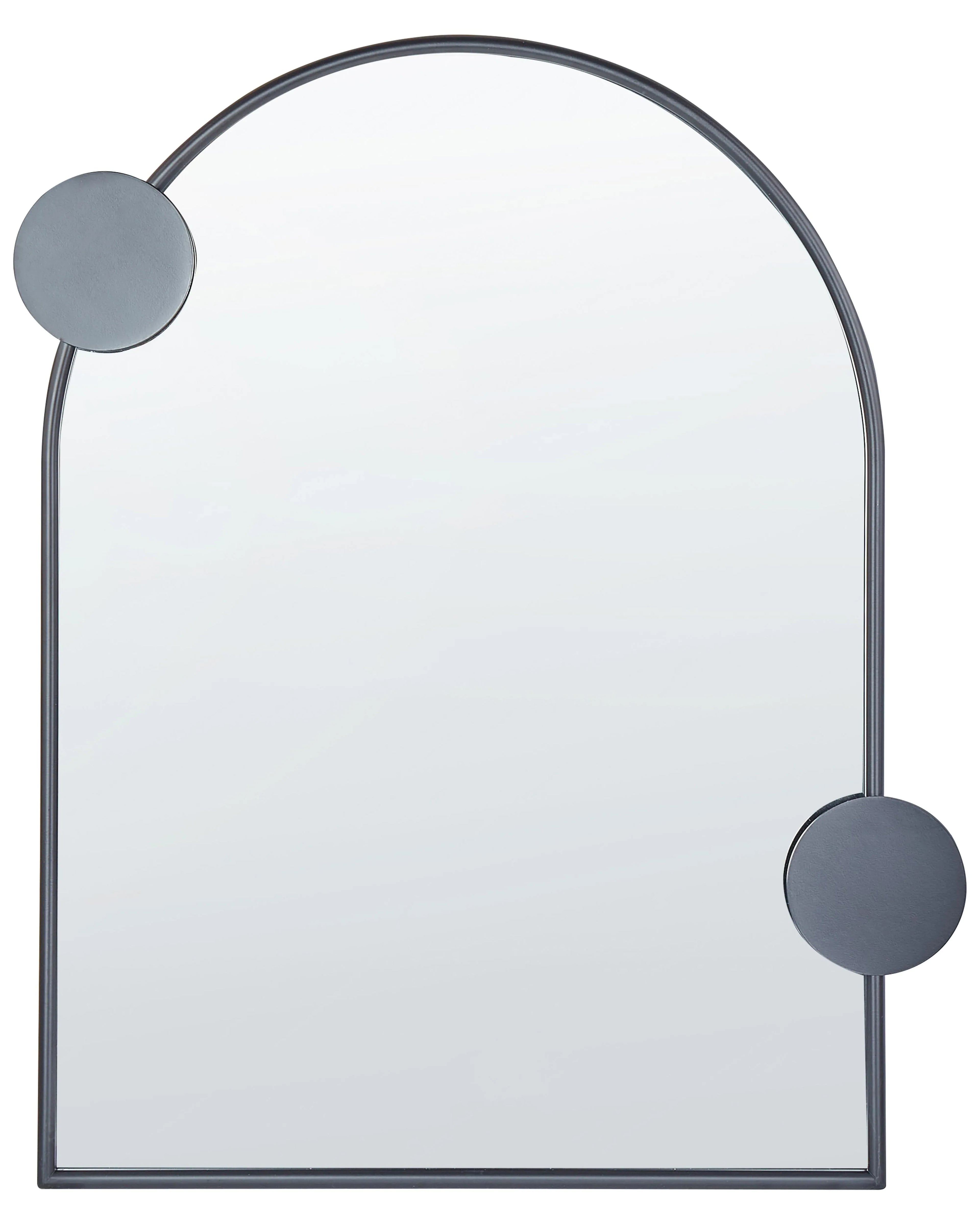 Specchio AULON 69 cm 80 cm Metallo Nero
