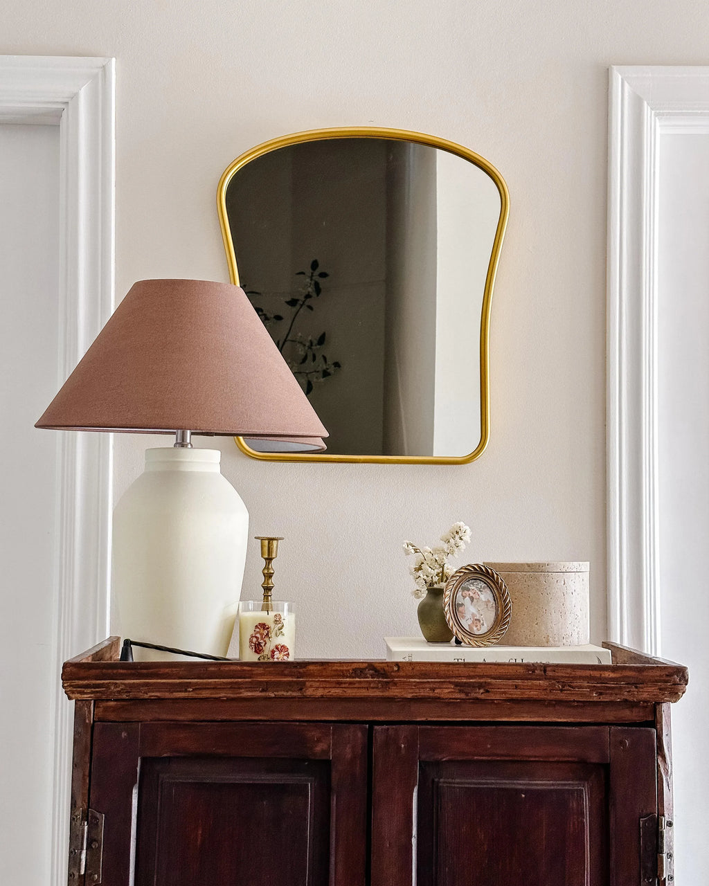 Miroir NOTH 45 cm 53 cm Métal Or