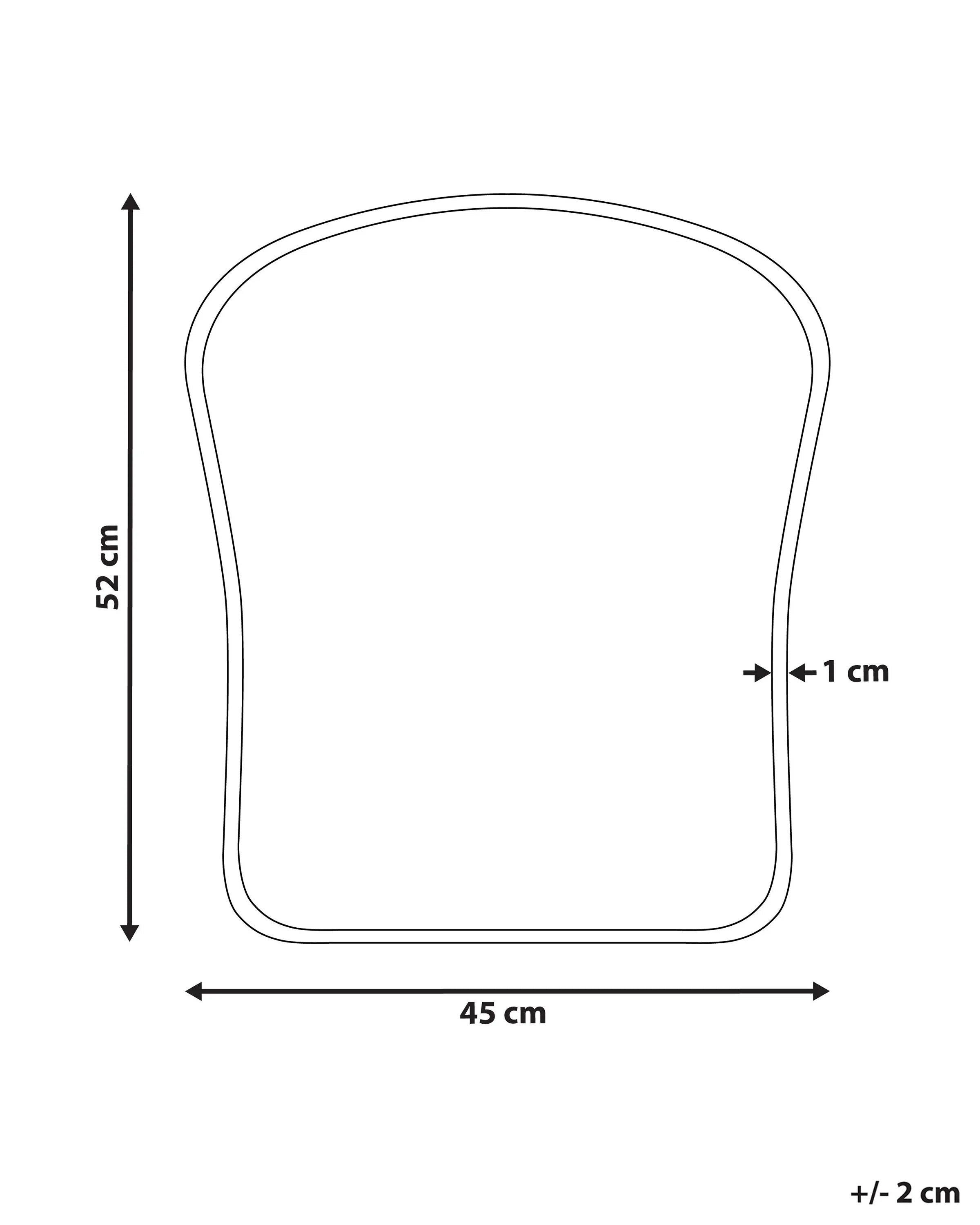 Miroir NOTH 45 cm 53 cm Métal Or