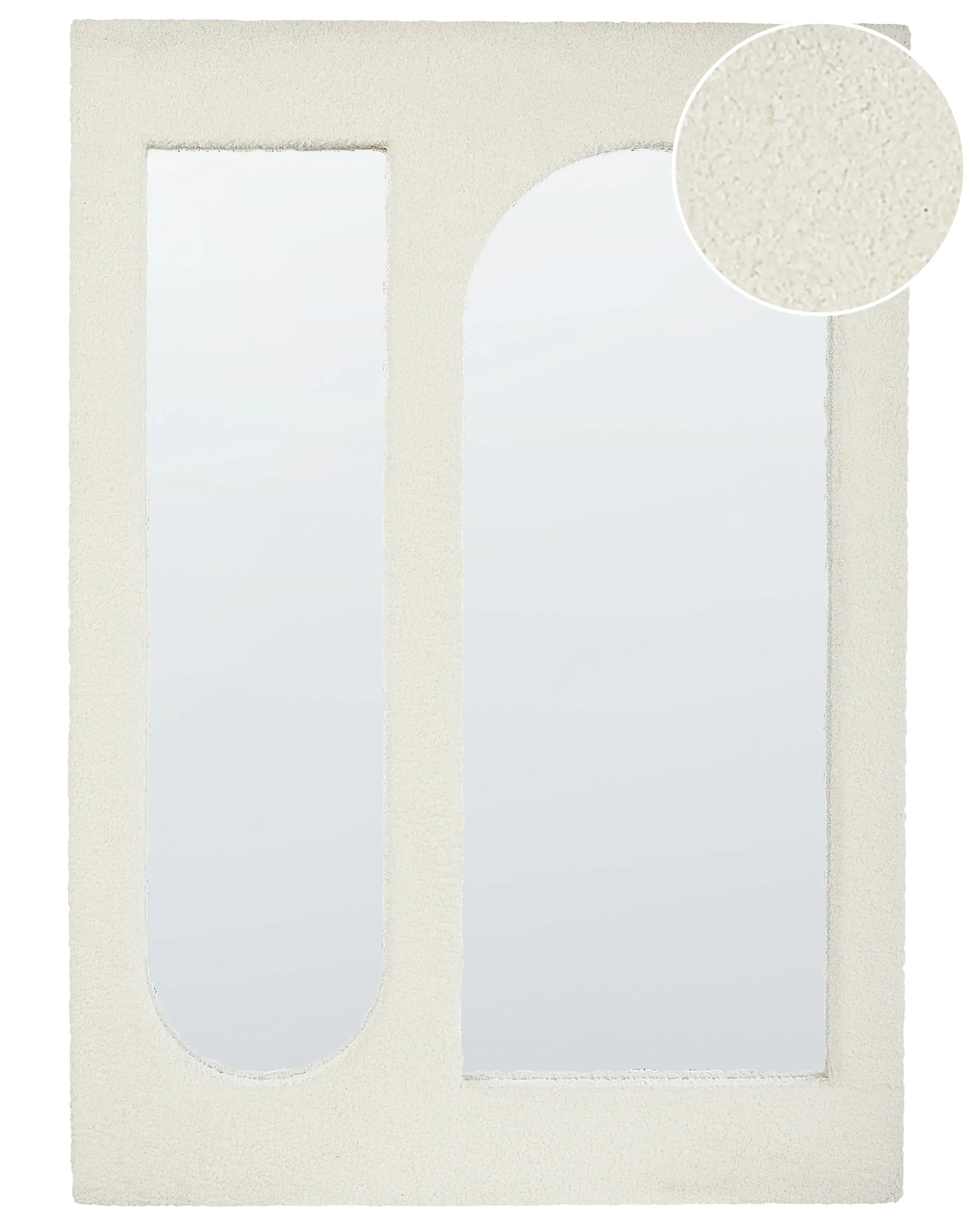 Specchio MARCIGNY 70 cm 100 cm Boucl Bianco sporco
