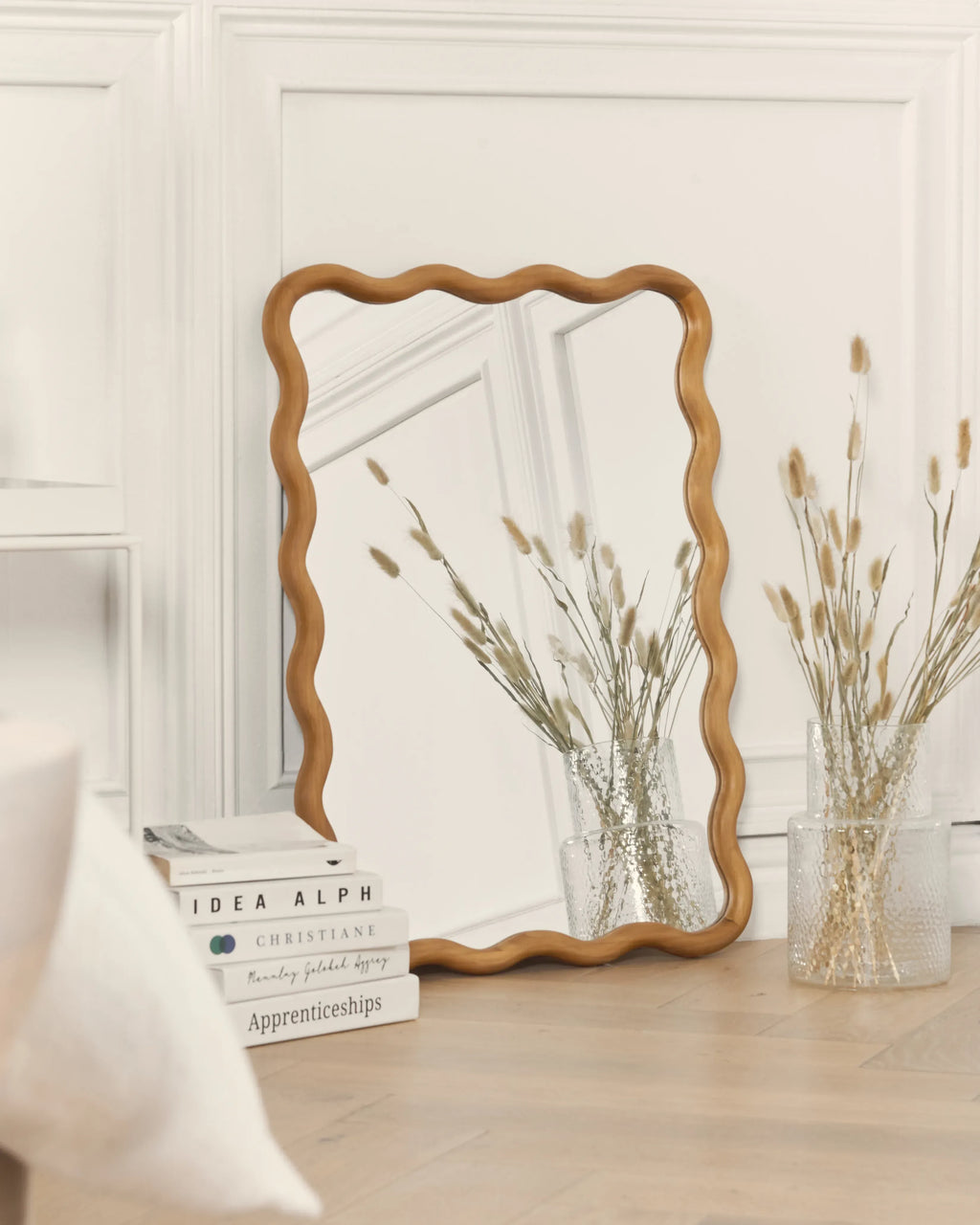 Miroir BEFFES 50 cm 72 cm Bois de pin Naturel