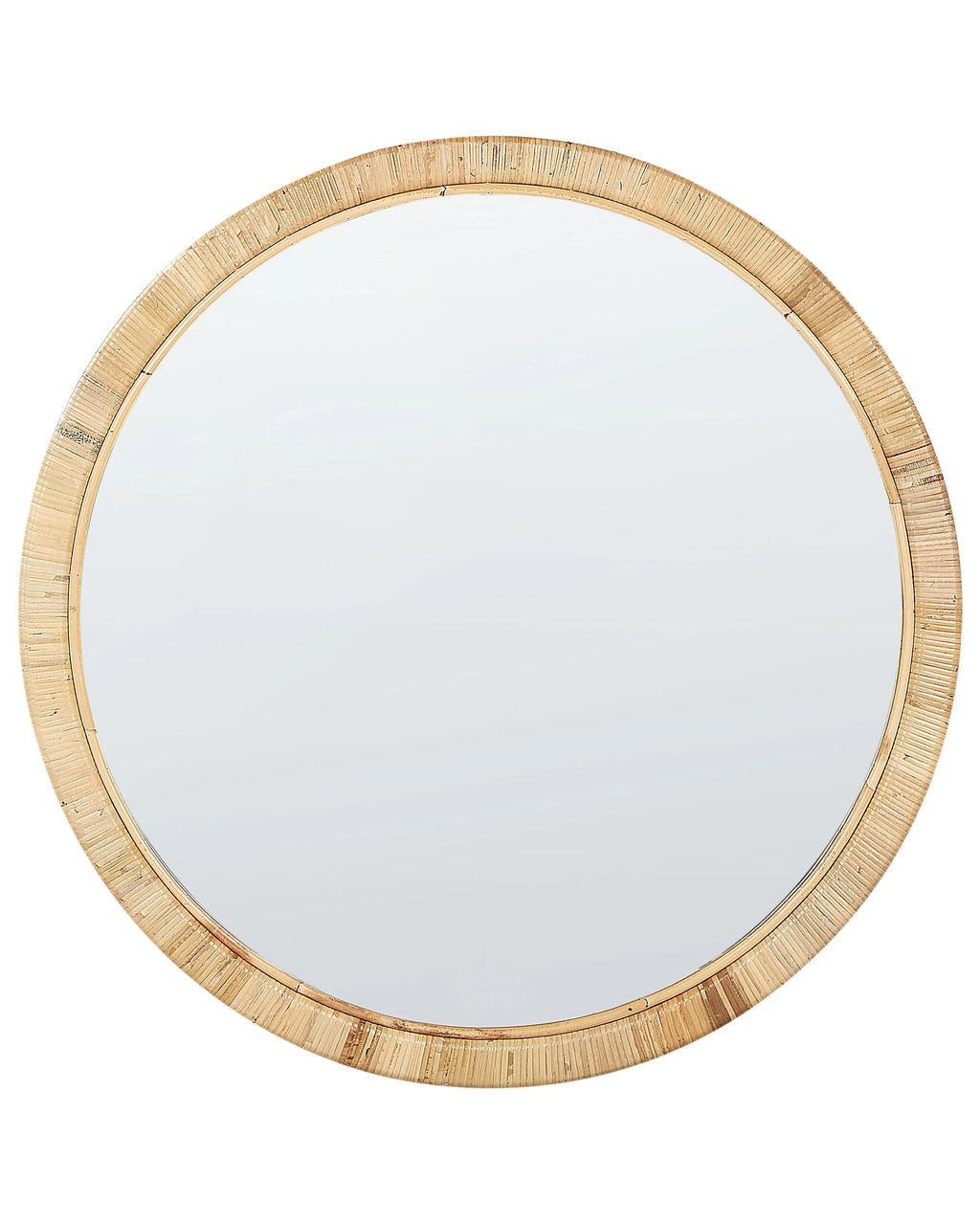 Specchio ANLEZY 80 cm 80 cm Rattan Naturale