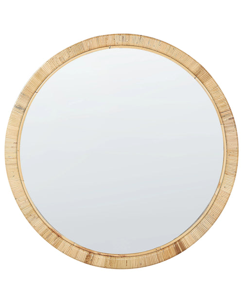 Specchio ANLEZY 80 cm 80 cm Rattan Naturale