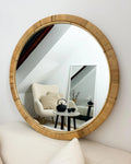 Miroir ANLEZY 80 cm 80 cm Rotin Naturel