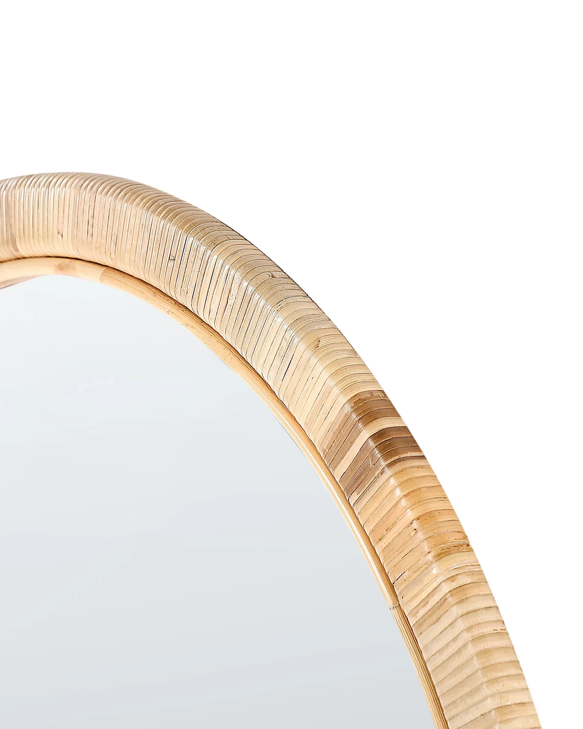 Miroir ANLEZY 80 cm 80 cm Rotin Naturel